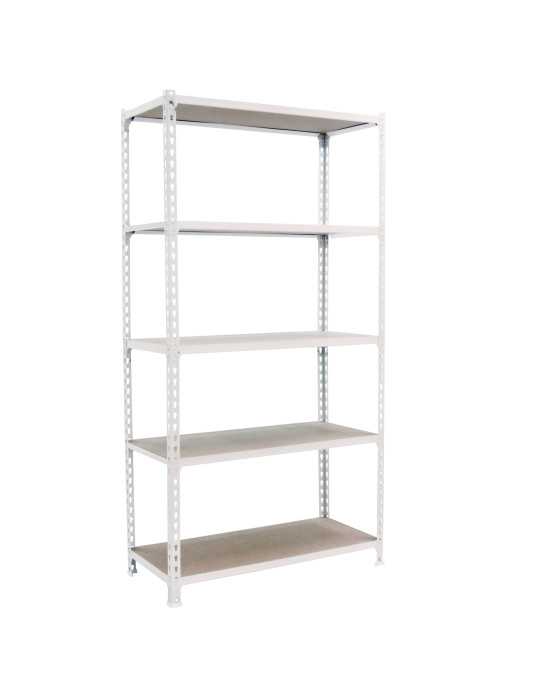 Estanteria 2000x1100x300 MADERCLICK SUPERPLUS 5/300 BLANCO/MADERA marca SIMONRACK