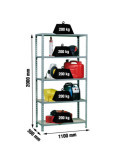 Estanteria 2000x1100x300 MADERCLICK SUPERPLUS 5/300 GRIS/MADERA marca SIMONRACK