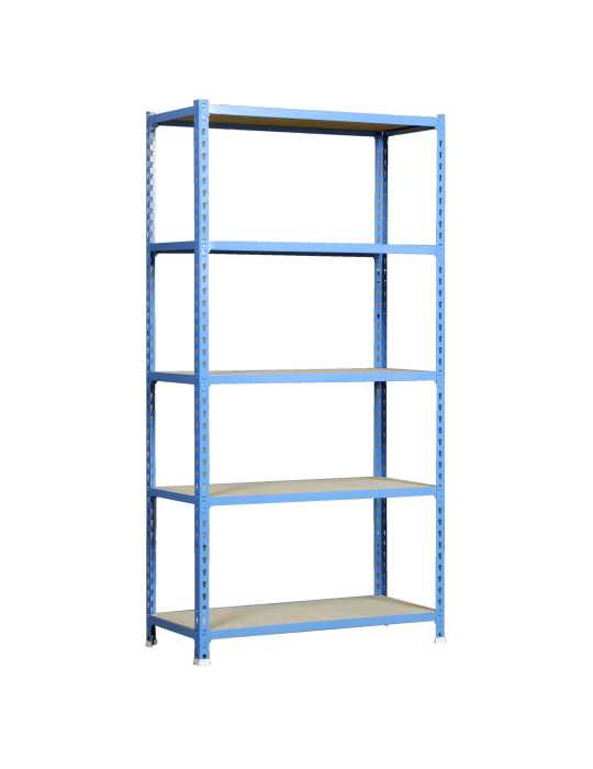 Estanteria 2000x1100x400 MADERCLICK SUPERPLUS 5/400 AZUL/MADERA marca SIMONRACK