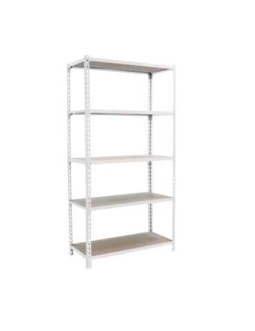 Estanteria 2000x1100x400 MADERCLICK SUPERPLUS 5/400 BLANCO/MADERA marca SIMONRACK 2