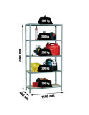 Estanteria 2000x1100x400 MADERCLICK SUPERPLUS 5/400 GRIS/MADERA marca SIMONRACK