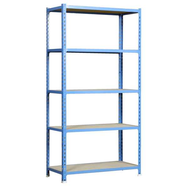 Estanteria 2000x1100x500 MADERCLICK SUPERPLUS 5/500 AZUL/MADERA marca SIMONRACK