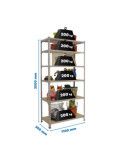 Estanteria 2500x1100x300 MADERCLICK SUPERPLUS 6/300 GALVA/MADERA marca SIMONRACK