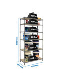 Estanteria 2500x1100x300 MADERCLICK SUPERPLUS 6/300 GRIS/MADERA marca SIMONRACK