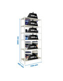 Estanteria 2500x1100x400 MADERCLICK SUPERPLUS 6/400 BLANCO/MADERA marca SIMONRACK