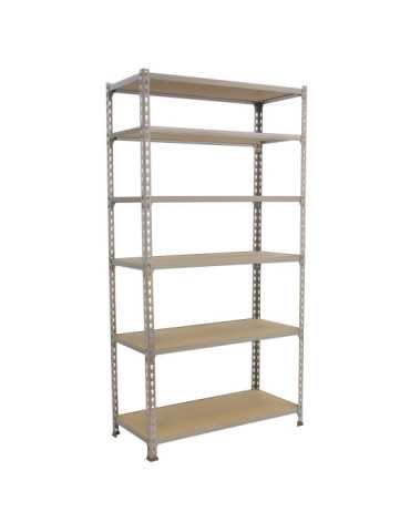 Estanteria 2500x1100x400 MADERCLICK SUPERPLUS 6/400 GALVA/MADERA marca SIMONRACK 2