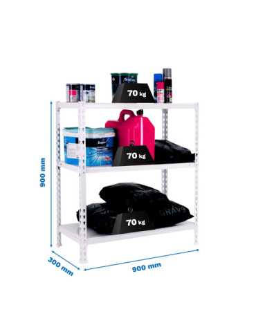 Estanteria 900x900x300 ECOCLICK 3/300 900 BLANCO marca SIMONRACK