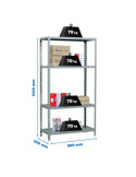 Estanteria 1500x900x500 ECOCLICK 4/500 1500 GRIS marca SIMONRACK