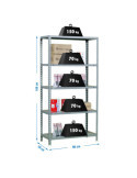 Estanteria 1800x900x300 ECOCLICK 5/300 1800 GRIS marca SIMONRACK