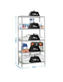 Estanteria 1800x800x300 ECOCLICK MINI 5/300 GALVA marca SIMONRACK