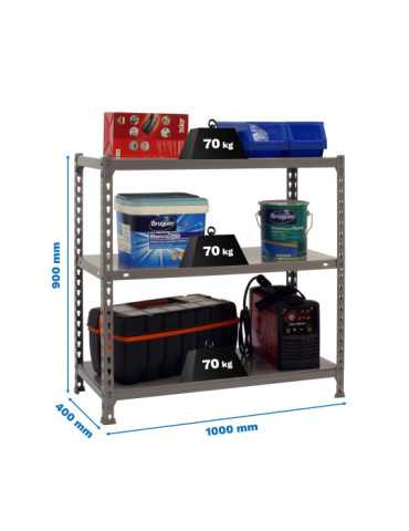 Estanteria 900x1000x400 ECOCLICK PLUS 3/400 900 GRIS marca SIMONRACK