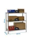 Estanteria 900x1000x400 ECOCLICK PLUS 3/400 GALVANIZADO marca SIMONRACK