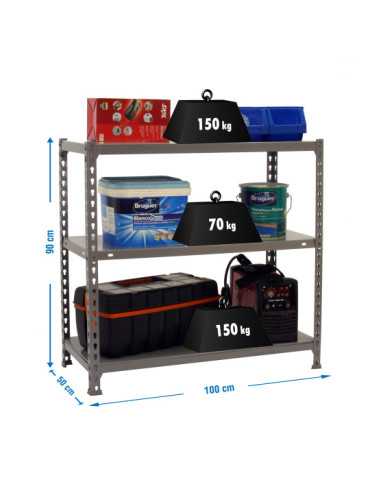 Estanteria 900x1000x500 ECOCLICK PLUS 3/500 900 GRIS marca SIMONRACK