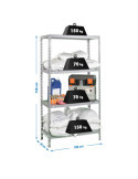 Estanteria 1500x1000x400 ECOCLICK PLUS 4/400 GALVANIZADO marca SIMONRACK