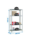 Estanteria 1500x1000x500 ECOCLICK PLUS 4/500 1500 GRIS marca SIMONRACK