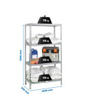 Estanteria 1500x1000x500 ECOCLICK PLUS 4/500 GALVANIZADO marca SIMONRACK