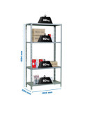 Estanteria 1500x1100x500 ECOCLICK SUPERPLUS 4/500 1500 GRIS marca SIMONRACK