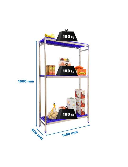 Estanteria 1600x1660x500 SIMONINOX INITIAL 3PP/1600x1660x500 marca SIMONRACK