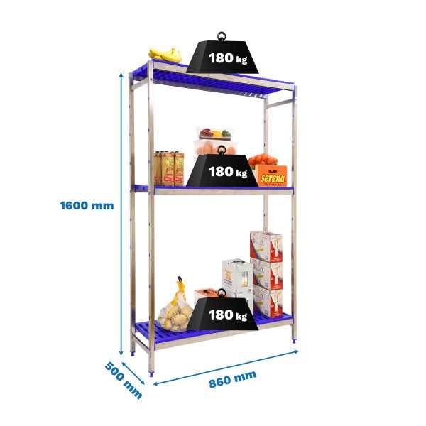Estanteria 1600x860x500 SIMONINOX INITIAL 3PP/1600x860x500 marca SIMONRACK