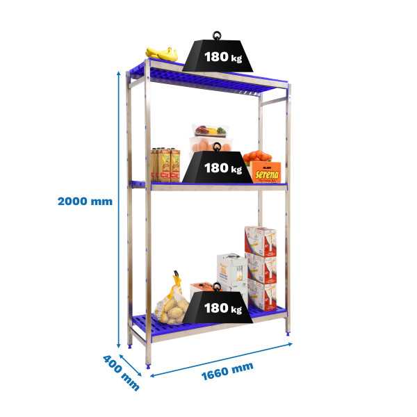 Estanteria 2000x1660x400 SIMONINOX INITIAL 3PP/2000x1660x400 marca SIMONRACK