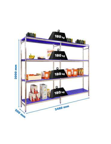 Estanteria 2000x2490x500 SIMONINOX INITIAL 4PP/2000x2490x500 marca SIMONRACK