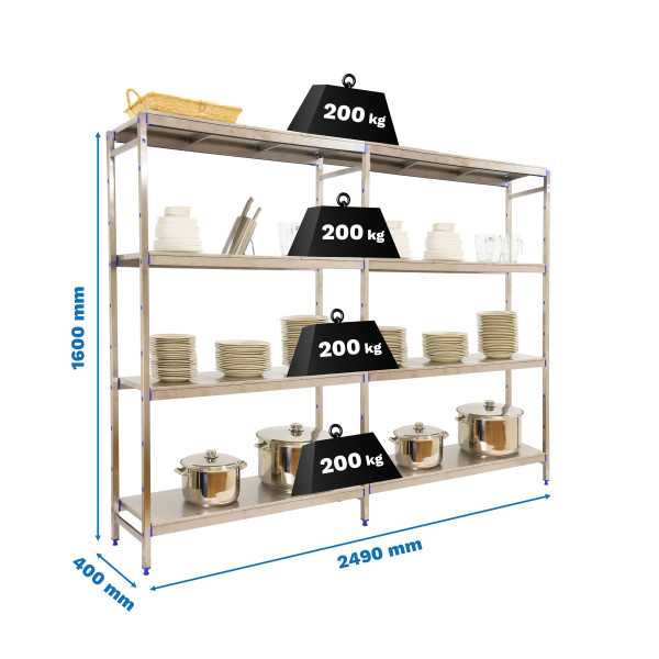 Estanteria 1600x2490x400 SIMONINOX INITIAL 4SS/1600x2490x400 marca SIMONRACK