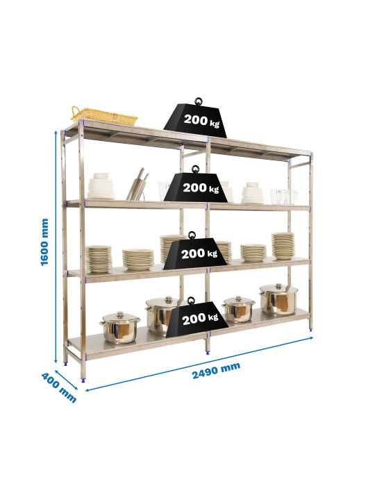 Estanteria 1600x2490x400 SIMONINOX INITIAL 4SS/1600x2490x400 marca SIMONRACK