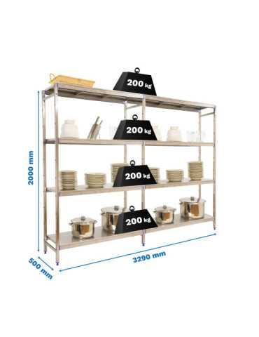 Estanteria 2000x3290x500 SIMONINOX INITIAL 4SS/2000x3290x500 marca SIMONRACK
