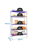 Estanteria 1600x860x500 SIMONINOX INITIAL 5PP/1600x860x500 marca SIMONRACK
