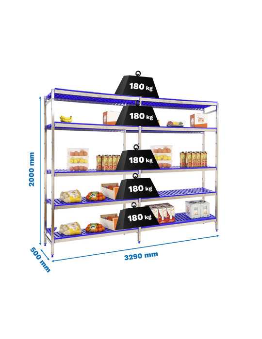 Estanteria 2000x3290x500 SIMONINOX INITIAL 5PP/2000x3290x500 marca SIMONRACK