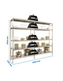 Estanteria 2000x3290x500 SIMONINOX INITIAL 5SS/2000x3290x500 marca SIMONRACK