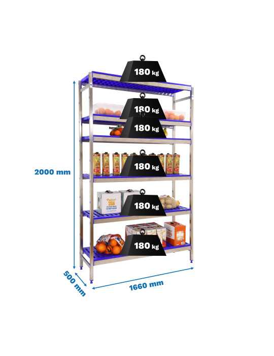 Estanteria 2000x1660x500 SIMONINOX INITIAL 6PP/2000x1660x500 marca SIMONRACK