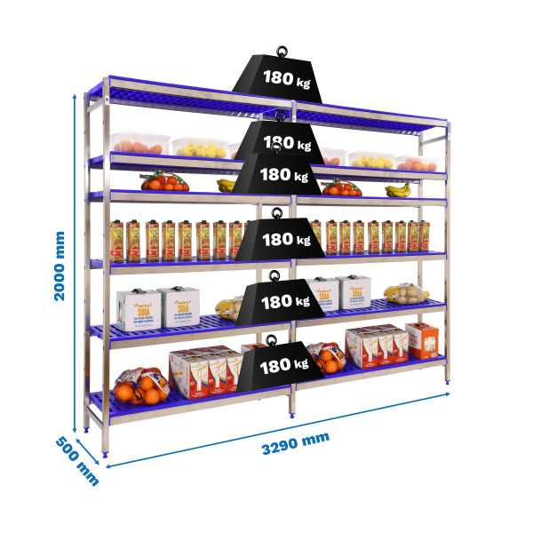 Estanteria 2000x3290x500 SIMONINOX INITIAL 6PP/2000x3290x500 marca SIMONRACK