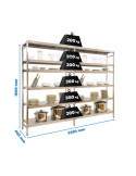 Estanteria 1600x3290x400 SIMONINOX INITIAL 6SS/1600x3290x400 marca SIMONRACK