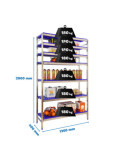 Estanteria 2000x1260x400 SIMONINOX INITIAL 7PP/2000x1260x400 marca SIMONRACK