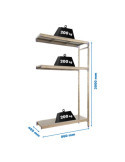 Estanteria 2000x860x400 SIMONINOX ADITIONAL 3SS/2000x860x400 marca SIMONRACK