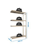 Estanteria 2000x1260x400 SIMONINOX ADITIONAL 4SS/2000x1260x400 marca SIMONRACK