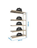 Estanteria 1600x860x500 SIMONINOX ADITIONAL 5SS/1600x860x500 marca SIMONRACK