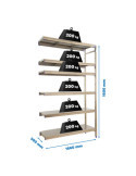 Estanteria 1600x1660x500 SIMONINOX ADITIONAL 6SS/1600x1660x500 marca SIMONRACK