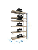 Estanteria 1600x860x500 SIMONINOX ADITIONAL 6SS/1600x860x500 marca SIMONRACK