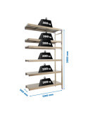 Estanteria 2000x1260x500 SIMONINOX ADITIONAL 6SS/2000x1260x500 marca SIMONRACK