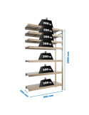 Estanteria 2000x860x400 SIMONINOX ADITIONAL 7SS/2000x860x400 marca SIMONRACK