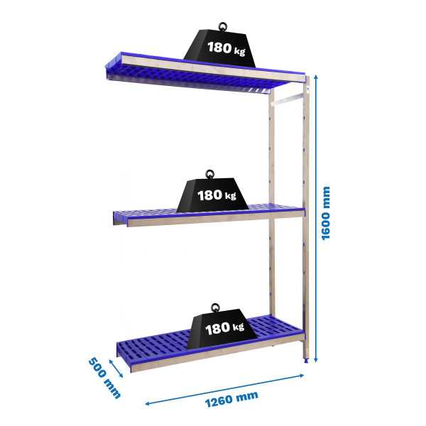 Estanteria 1600x1260x500 SIMONINOX ADITIONAL 3PP/1600x1260x500 marca SIMONRACK