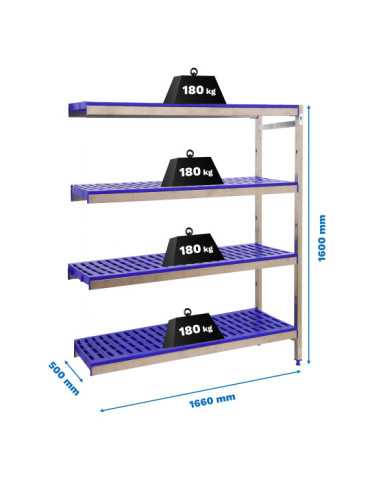 Estanteria 1600x1660x500 SIMONINOX ADITIONAL 4PP/1600x1660x500 marca SIMONRACK