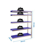 Estanteria 1600x860x400 SIMONINOX ADITIONAL 5PP/1600x860x400 marca SIMONRACK