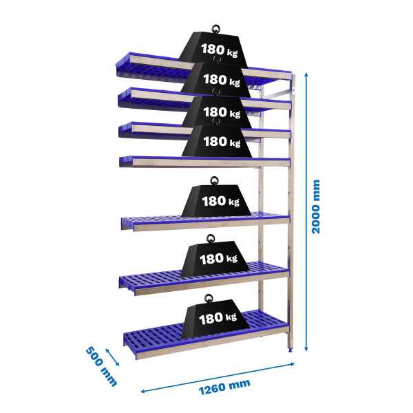 Estanteria 2000x1260x500 SIMONINOX ADITIONAL 7PP/2000x1260x500 marca SIMONRACK