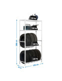 Estanteria 2000x1200x400 SIMONGARAGE MEGAPLUS 4/400 BLANCO marca SIMONRACK