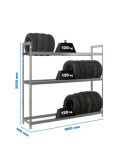 Estanteria 2000x1800x450 AUTOFORTE 1804/3 GALVANIZADO marca SIMONRACK