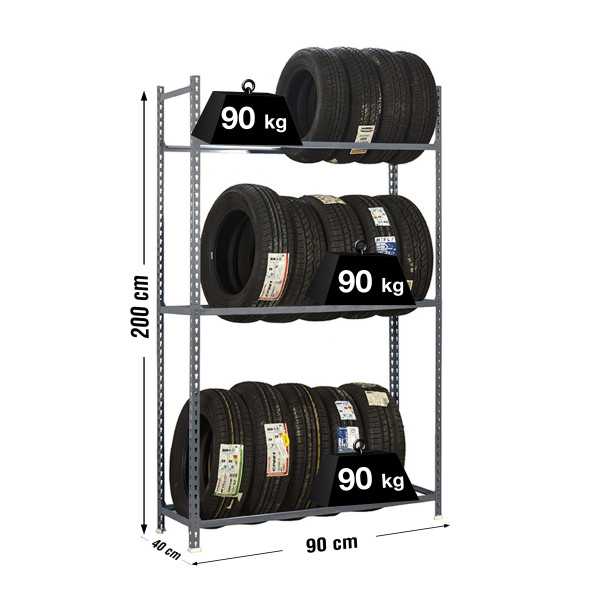 Estanteria 2000x900x400 AUTOCLICK RUEDAS 3/400 GRIS marca SIMONRACK