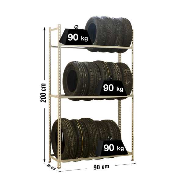Estanteria 2000x900x400 AUTOCLICK RUEDAS 3/400 GALVANIZADO marca SIMONRACK